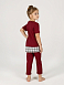 Пижама "Кармашек" Бордовый арт. дк156б